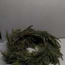 ZIJIN 9ft Real Touch Norfolk Pine Garland Realistic Christmas Greenery Garland for Table Mantle Fireplace Indoor Outdoor Xmas Decor