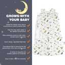2 x Swaddle-Blanket Baby Girl & Boy Swaddles Newborn Infant Transition 100% Cotton Wrap Blankets, 3-Way Adjustable Wearable Blanket, TOG 1.0 (Dinosaur, 3-6 Month)