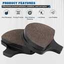 Front and Rear Brake Pads for Harley Davidson Sportster 883 1200, Heritage Softail, FLSTF Fatboy, Heritage Softail, Heritage Springer, Softail 1988-1999