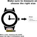 Bandini Nylon Sports Watch Band Strap - 20mm, 22mm, 18mm, 24mm, 26mm - Hook Loop & Fastening - Waterproof - Black, Red, Blue, Green, Orange (Black / Stainless Steel Clasp)