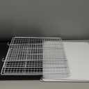 C&AHOME Wire Cube Storage, 12-Cube Storage Organizer Metal, C Grids Storage Bins Shelving, Modular Bookshelf Shelf, Closet Cabinet Ideal for Bedroom, Office 36.6L x 12.4W 48.4H White