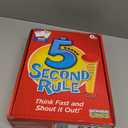 5 Second Rule Game - Simple Questions Card Game for Family Fun, Party, Kids, Travel, Game Night & Sleepovers - Think Fast and Shout Out Answers - For Ages 10+