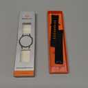 Bandletic Silicone Magnetic Band Compatible with Samsung Galaxy Watch 7 6 5 4 FE 40mm 44mm/Watch 6 4 Classic 43mm 47mm 42mm 46mm/Watch 5 Pro 45mm, 20mm No Gap Soft Sport Strap for Men Women (Black/Orange)