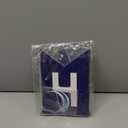 Blue Happy Birthday Banner, Happy Birthday Decorations Hanging Birthday Sign Circle Dot Triangle Bunting for Women Men Girl Boy Party Supplies