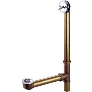 Kingston Brass DTL1161 Bath Tub Drain and Overflow, Polished Chrome 25.5 x 12.5 x 1.75