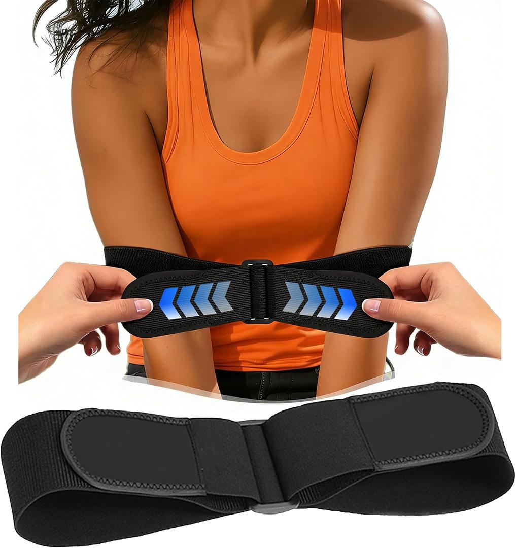 Adjustable Golf Posture Trainer, Golf Swing Training Aid with Hook and Loop Strap, Practice Tool for Setup Position & Swing Consistency