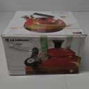 Le Creuset Enamel On Steel Whistling Tea Kettle w/Figural Heart Knob, Shell Pink