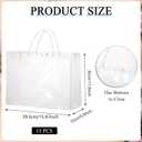 Woric 15 Pack Large Clear Gift Bags with Handle, 15.47"X6"x12" Large Plastic Gift Bags Shopping Bag for Small Business Gifts Wedding Mother's Day Birthday Party Favors