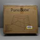 Pamo Babe Travel Crib for Baby - Mini Lightweight Baby Playard with Zip Door, Easy to Carry (Black)
