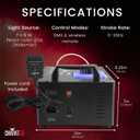 CHAUVET DJ – Geyser T6 Vertical Fog Machine | Pyrotechnic Style Fog Effect Without Toxic Chemicals or CO2 | Wireless and Timer Remote Control | Compact Design for Mobile Applications