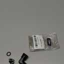 High Flow Radius 90 Degree Aluminum 6AN Male Flare to M12x1.5 Metric Swivel Fitting Adapter, Black