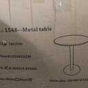 Round Dining Table 24" Circle Tulip Table for 2 People,Black
Mid Century Modern Leisure Kitchen Tables with Metal Thickened Tabletop & Sturdy Metal Pedestal Small Places Living Room Cafe