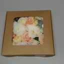 Artificial Flowers Arrangement, Mixed Pink and White Roses, Faux Floral Decor for All Occasions (yellowwhite)