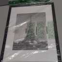 Upsimples 12x16 Picture Frame, Display Pictures 8.5x11 with Mat or 12x16 Without Mat, Wall Hanging Photo Frame, Black, 1 Pack