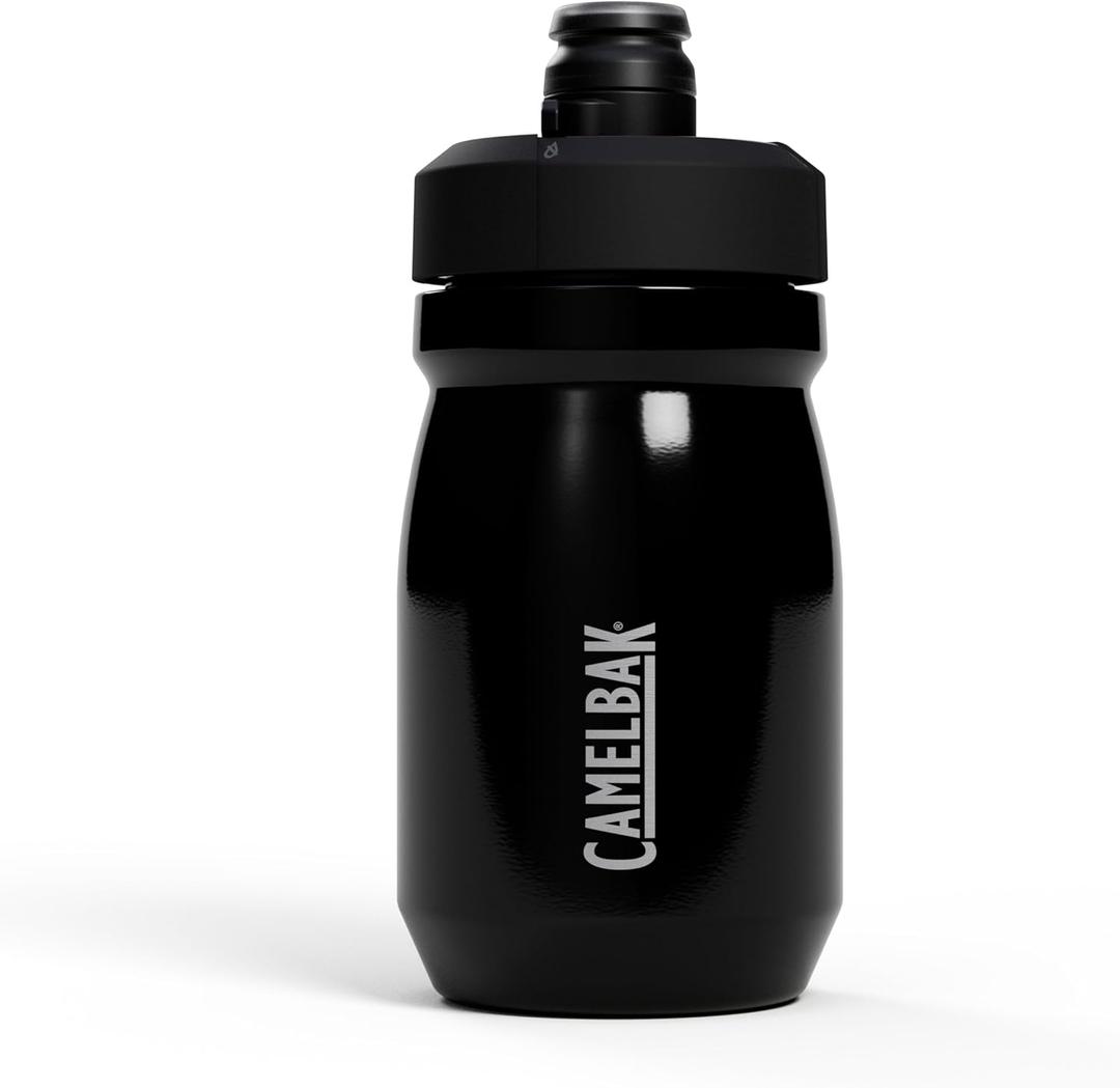CamelBak Podium Steel Insulated Stainless Steel Bike Water Bottle, Cold Retention for Cycling, 12oz, Black