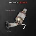 ACZCR Rear 644076 Catalytic Converter 2013-2021 For Buick For Encore 1.4L | Fit For Chevrolet For Trax 2015-2021,1.4L,VIN:B only(EPA Compliant)