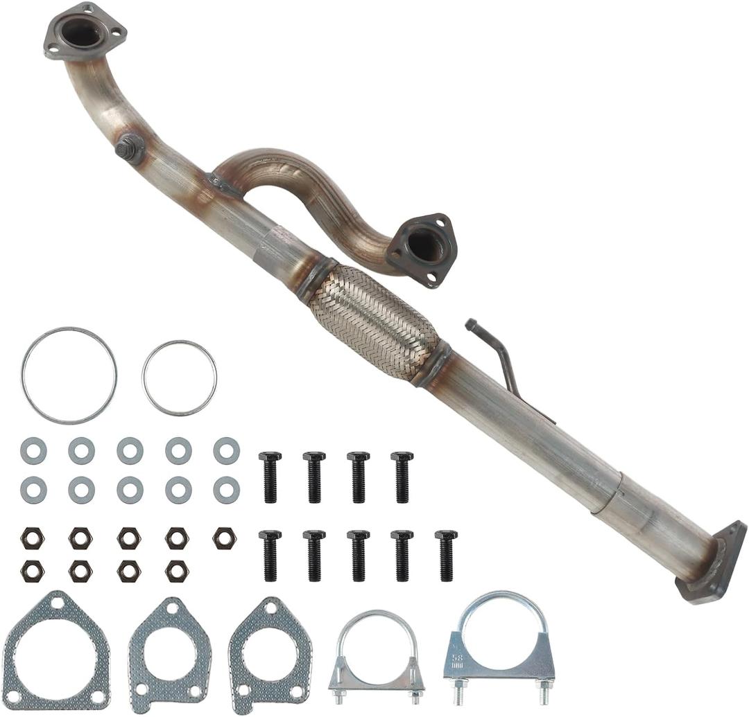 Direct-Fit Front Flex Y Pipe Compatible for 2009-2015 Honda Pilot LX/EX/EX-L/Touring Sport 3.5L Non Turbo