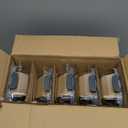 VERONES 10 Pack Glass Meal Prep Containers, Airtight Glass Lunch Containers, Stackable Glass Food Storage Containers Set with Lids, Exclusive of BPA, for Microwave, Oven, Freezer & Dishwasher, Grey