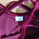 Toddler Girls Christmas Dress Ruffle Long Sleeve Tulle Velvet Dresses Winter Clothes Party Outfits, Size: 5-6T