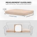 Outdoor Cushion Covers Set,12PCS Patio Furniture Couch Seat Slipcovers, Replacement for Sofa Sectional Chair(CoverOnly)