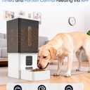 Large Dog Automatic Feeder with Camera: 12L/50 Cups Home Smart Dog Feeder for 20 Days Feeding - Anti-Clog with 20mm Wide Chute for Big Breed Owner