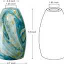 Globe Glass Pendant Lamp Shade Only Light Fixtures Replacement for Mini Pendant Light Art Glass Lamp Covers for Kitchen Island Table lamp glass shade replacement Blue Mixed Yellow