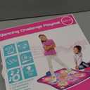 SUNLIN Dance Mat - Rhythm Step Play Mat - Dance Game Toy Pad with LED Lights, Gift for Kids Girls 3-12, Adjustable Volume, Built-in Music, 3 Challenge Levels (Pink)