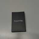 ELEGANTPARK Metal Wallet for Men Initial Monogrammed Gifts for Wedding Birthday Slim Minimalist Money Clip for Men RFID Blocking Engraved Metal Wallets with Money Clip Card Holder Letter W