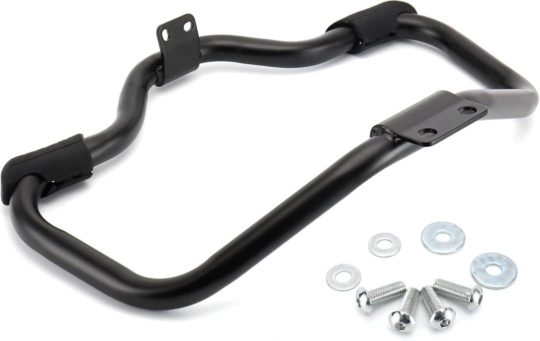 MoKitDora Sportster Crash Bar Highway Rail Mustache Engine Guard 1.25" Fat for Harley 2004-later XL and 2008-2013 XR Models, Matte Black