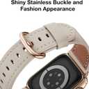 WFEAGL Compatible with Apple Watch Band 41mm 40mm 38mm 42mm(series 11 10) Women, Top Genuine Leather Band for iWatch SE 3 2 1 & Series 11 10 9 8 7 6 5 4 3 2 1