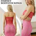 Womens Lingerie Fishnet Dress, Fishnet Lingerie Teddy Sheer Mesh Lingeries Dress for Women