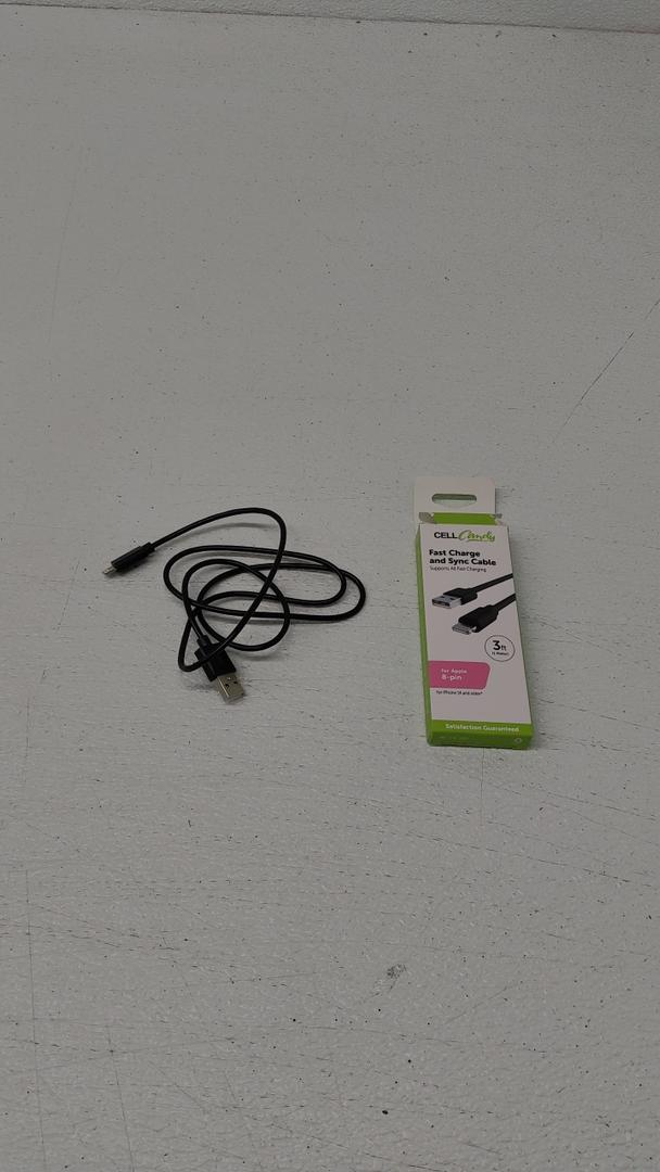 CCY 3 Ft USB C To Lightning Cable Black
