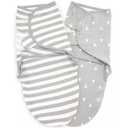 Bublo Baby Zipper Swaddle Wraps 2Pack