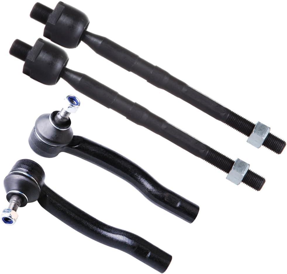 SCITOO 4pcs Front Suspension Kit Inner Tie Rod End Outer Tie Rod End Fit 1999-2005 For Suzuki Grand Vitara 2002-2006 For Suzuki XL-7