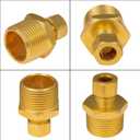 Highcraft D68S-3834-OM-3 Compression x Male Reducing Adapter Pipe Fitting 3/8" OD. COMP X 3/4" MIP No-Lead Brass (Pack of 3) incomplete set