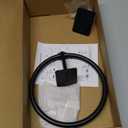 Matte Black Bathroom Accessories Set, KLJKPA 4 Pieces Bathroom Hardware Set, 24 inch Towel Bar, Towel Racks for Bathroom, Robe Towel Hooks, Toilet Paper Holder Wall Mounted