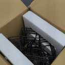 MyGift 8 Compartment Tea Bag Organizer Carousel, Black Metal Wire Packet Holder and 360 Degree Spinning Burnt Solid Wood Base, Coffee Station Storage Caddy