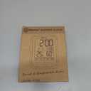 Geevon Digital Bathroom Clock, Waterproof Shower Timer with Large Touch Screen, Battery Operated Bathroom Wall Clock with Temperature & Humidity Display - Suction Cup/Hanging Hole/Stand (Silver)