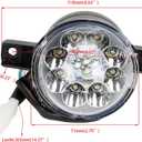FVRITO 12V LED Front Head Light Lamp for 50cc 70cc 90cc 110cc 125cc Coolster 3125R Taotao ATA 125D Baja Roketa Yamoto JCL Peace RPS Kazuma Vitacci Rider BULL FARM Kids Mini ATV Quad Chinese 4 Wheeler