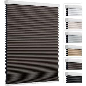 Changshade Cordless Blackout Cellular Shades for Indoor Windows Doors, Black Out Room Darkening HoneyComb Blinds Thermal Insulated 1.5 Inch Cell for Home, Bedroom, Bathroom, Nursey, 38.5"W72"H, Taupe