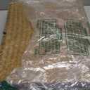 5 Pcs Seagrass Basket with Lid 5 Sizes Decorative Storage Boxes Rattan Wicker Storage Basket with Lids Woven Organizer Baskets Multipurpose Flat Storage Bins for Shelf Closet Bedroom (Brown)