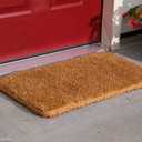 Kempf 1" Thick Natural Woven Coco Coir Doormat, 36" x 60", Heavy-Duty Coconut Fiber Scraper Mat for Front Door, Entryway & Porch