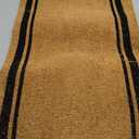 Welcome Doormats, Natural Coco Coir Mats with Non-Slip PVC Backing, Indoor Outdoor Mats for Home & Office, Floor Mats for Door Decor, Plain Entry Mat with Border, Beige & Black, 30"x17"