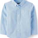 The Children's Place Baby Boys' Long Sleeve Oxford Button Down Shirt, Size: 4T