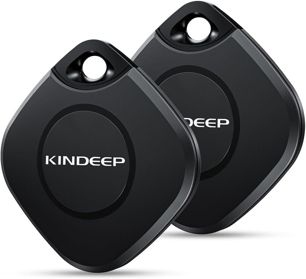 Tracker Air Tag 2 Pack: Smart Key Finder Work with Apple Find My (iOS only), Luggage Tracker for Kids Keys Wallet Bags and Pets, Item Locator Bluetooth Tracking Device for Home Outdoor Travel Hiking