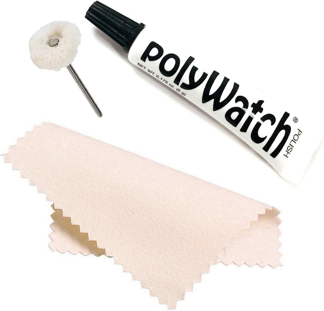 Plastic Watch Crystal Scratch Remover String Buff Soft Polisher and Polishing Cloth