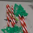 Christmas Solar Pathway Lights Outdoor Decorations,10 Modes 78 LED Outdoor Christmas Tree Solar Candy Stake Lights, Waterproof Colorful Xmas Decorations for Patio Yard Walkway Lawn Decor 6 Pack