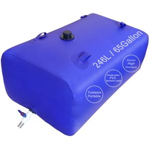 65 Gallon Water Storage Bladder,Portable Foldable Water Tank,Suitable for Outdoor or Emergency Water