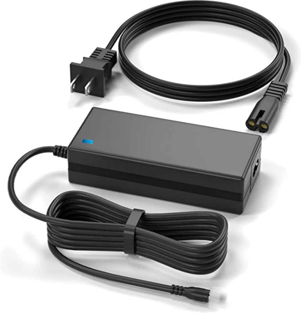 AC Adapter Replacement for ASUS AiMesh AC2900 WiFi System RT-AC86U Gaming Router, Barrel Connector, Type A Plug, Black