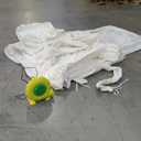White Bounce House, House with Blower, Inflatable Bouncer, Children's Toy, Sewn Extra Thick Material for Durability